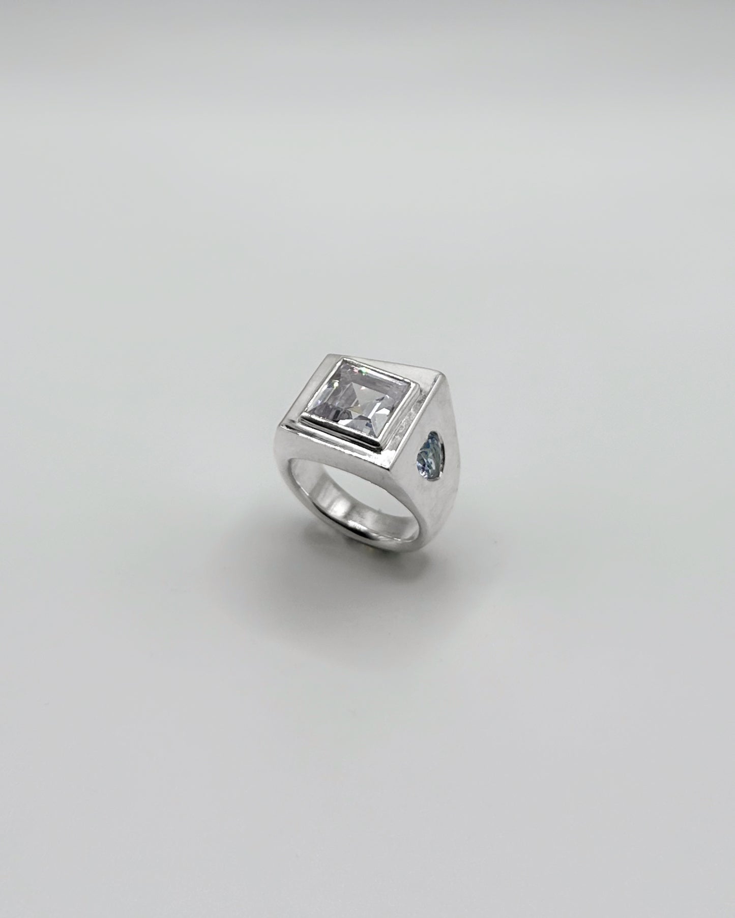 Vice Ring White CZ